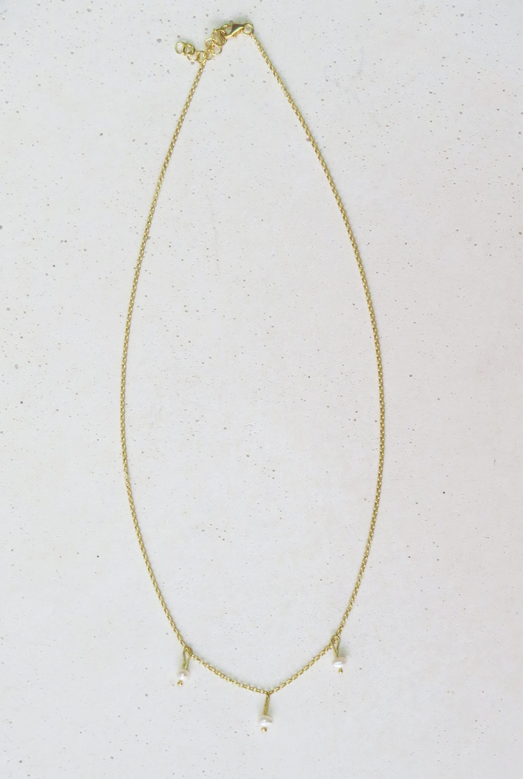 Κολιέ "All about pearls" επιχρυσωμένο - Image 2