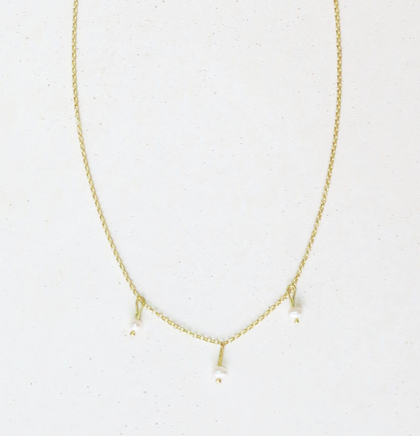 Κολιέ "All about pearls" επιχρυσωμένο