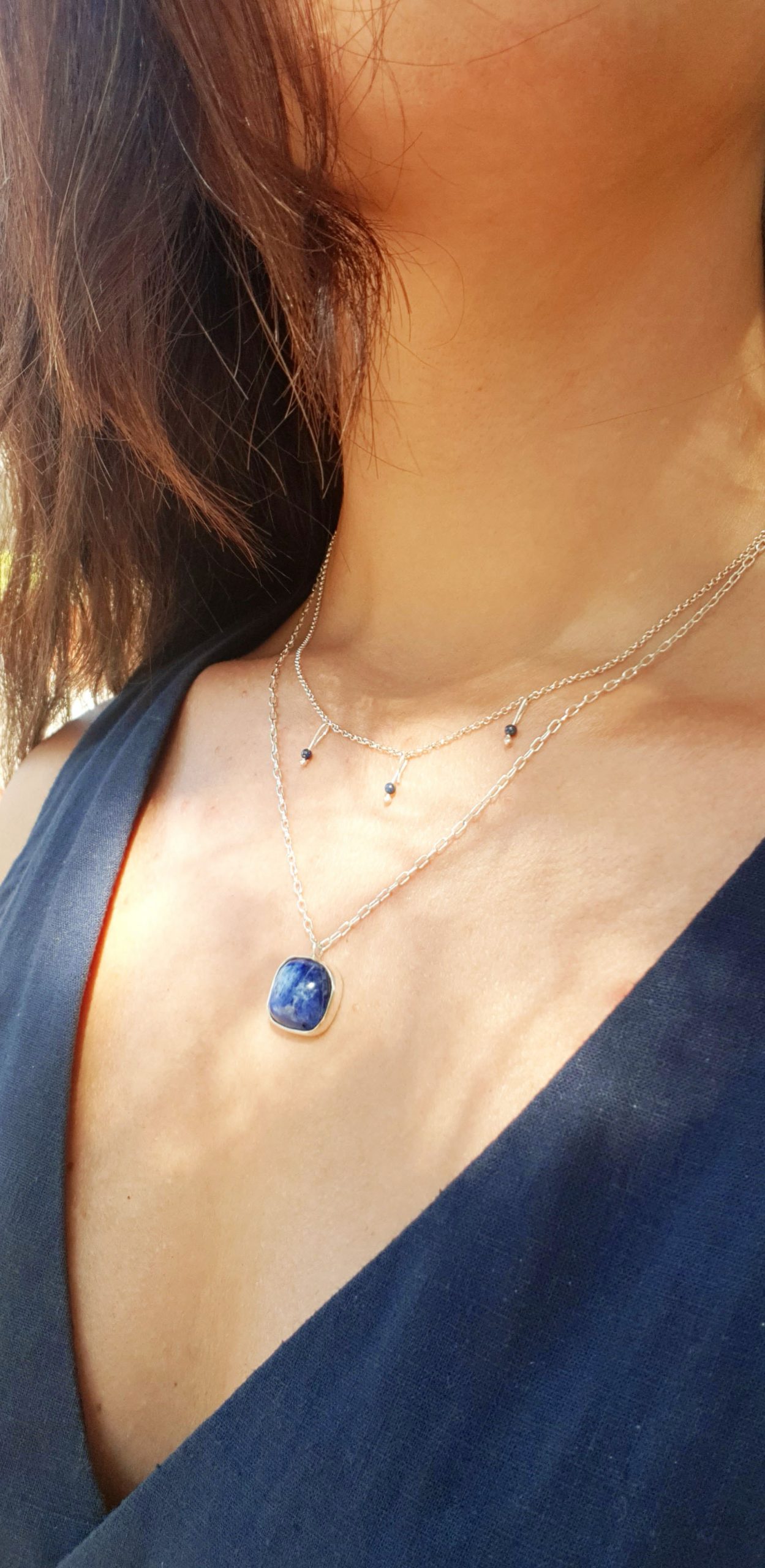 Lapis lazuli necklace - Image 3