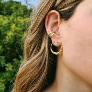 Nest ear cuff, επιχρυσωμένο